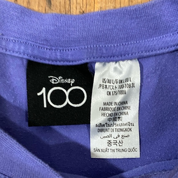 Disney 100 Metallic Minnie Mouse T-Shirt Size Large - Picture 4 of 8